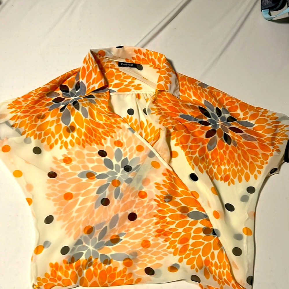 Sheer Wrap Blouse